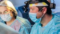 Surgeons in operation room at the hospital.